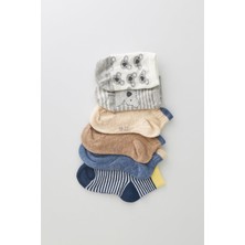 Katia & Bony Erkek Bebek Karışık Renkli Sürpriz 7'li Patik Çorap