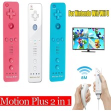 Kepang Sol Sağ Mavi Set-2in1 Sol/sağ Kablosuz Denetleyici Nintendo Wii/wii U Video Oyunu Gamepad Motion Plus Cmos Sensörü Motor Kolu Aksesuarları (Yurt Dışından)