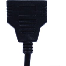 Qincao 1080P V1.4 Erkek Çift Dişi Adaptör Kablosu 1 In 2 Out Dönüştürücü Bağlantı Kablosu Kablosu HDMI Uyumlu 2 Çift Bağlantı Noktalı Y Splitter (Yurt Dışından)