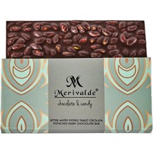 Merivalde Bitter Antep Fıstıkli Tablet Çikolata 80gr