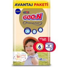 Goo.N Premium Soft 6 Numara Süper Yumuşak Külot Bebek Bezi - Adet