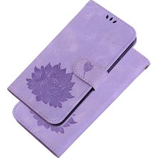 Bdt Shop Oppo Oppo 10 5g Kabartma Lotus Çiçek Kickstand Manyetik Için Flip Case (Yurt Dışından)