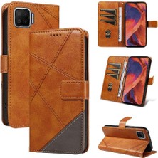 Bdt Shop Oppo F17/A73 2020 4g ve Kart Yuvası Yüksek Kaliteli Deri Çanta Için Flip Case (Yurt Dışından)