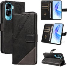 Bdt Shop Elmas Dikiş Deri Telefon Kılıfı ile Onur 90 Lite Için Flip Case ve (Yurt Dışından)