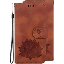 Bdt Shop Onur X9A Cüzdan Kabartma Lotus Çiçek Kickstand Manyetik Için Flip Case (Yurt Dışından)