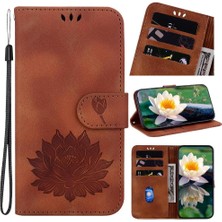 Bdt Shop Onur X9A Cüzdan Kabartma Lotus Çiçek Kickstand Manyetik Için Flip Case (Yurt Dışından)