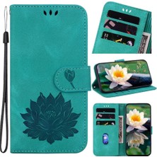 Bdt Shop Onur Için Flip Case 200 5g Cüzdan Kickstand Kabartma Lotus Çiçek (Yurt Dışından)