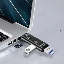 Mab 5 In 1 Çok Fonksiyonlu USB 2.0 Micro Sd Kart Okuyucu - Usb/micro Usb/type-C Çıkışlı, Otg Çevirici