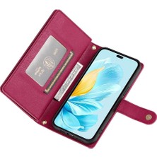 Bdt Shop Onur Için Flip Case 200 Lite Standı Cüzdan Crossbody Kayış Iş (Yurt Dışından)