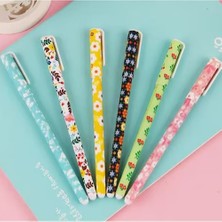 Keyfim Shop Çiçekli 6'lı Tükenmez Kalem Seti