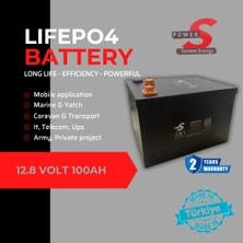 Spower 12V 100AH (12.8V) Lityum Lifepo4 Bluetooth