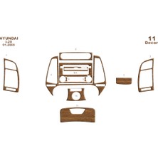 Marscockpitdesign Hyundai I20 Konsol-Maun Kaplama 2009 11 Parça