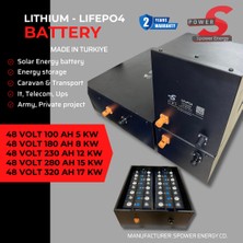 Spower 48V 230 AH Lityum Lifepo4 Bluetooth