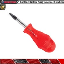 İzeltaş Kraft Seri Düz Uçlu Topaç Tornavida | 5.5X40 mm