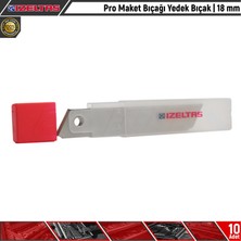 İzeltaş Pro Maket Bıçağı Yedek Bıçak | 18 mm | 10 Adet