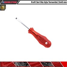 İzeltaş Kraft Seri Düz Uçlu Tornavida | 3X40 mm