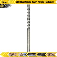 Gfb Sds Plus Matkap Ucu (4 Kanallı) | 6X160 mm
