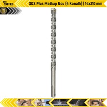Gfb Sds Plus Matkap Ucu (4 Kanallı) | 14X310 mm