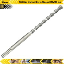 Gfb Sds Max Matkap Ucu (4 Elmaslı) | 18X340 mm