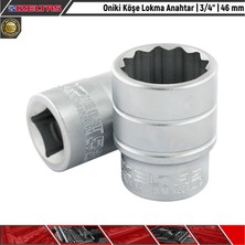 İzeltaş Oniki Köşe Lokma Anahtar | 3/4” | 46 mm
