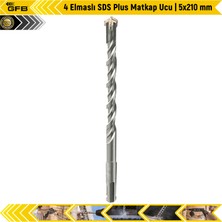 Gfb 4 Elmaslı Sds Plus Matkap Ucu | 5X210 mm