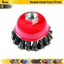 Burgulu Çanak Fırça | 75 mm