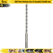 Gfb Sds Plus Matkap Ucu (4 Kanallı) | 6X260 mm
