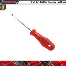 İzeltaş Kraft Seri Düz Uçlu Tornavida | 4X80 mm