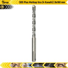 Gfb Sds Plus Matkap Ucu (4 Kanallı) | 8X160 mm