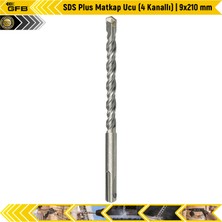 Gfb Sds Plus Matkap Ucu (4 Kanallı) | 9X210 mm