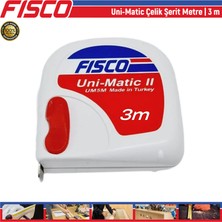 Fisco Uni-Matic Çelik Şerit Metre | 3 Metre
