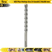 Gfb Sds Plus Matkap Ucu (4 Kanallı) | 16X260 mm
