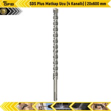 Gfb Sds Plus Matkap Ucu (4 Kanallı) | 20X600 mm