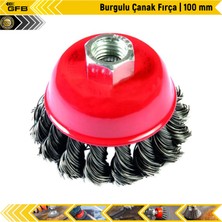 Burgulu Çanak Fırça | 100 mm