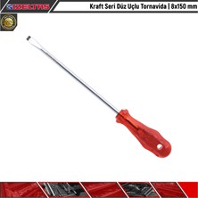 İzeltaş Kraft Seri Düz Uçlu Tornavida | 8X150 mm