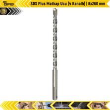 Gfb Sds Plus Matkap Ucu (4 Kanallı) | 8X260 mm