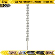 Gfb Sds Plus Matkap Ucu (4 Kanallı) | 18X1000 mm
