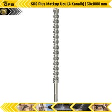 Gfb Sds Plus Matkap Ucu (4 Kanallı) | 30X1000 mm