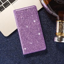 SZY Market Samsung Galaxy S21 Artı 5g Pu Deri Manyetik Kart Için Glitter Flip Case (Yurt Dışından)