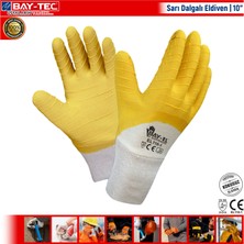 Bay-Tec Sarı Dalgalı Eldiven | 10”