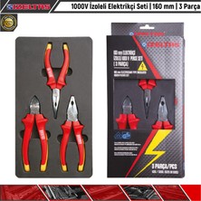 İzeltaş 1000V Izoleli Elektrikçi Seti | 160 mm | 3 Parça