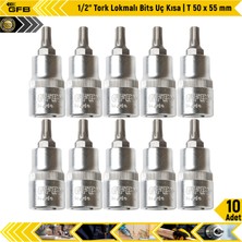Gfb 1/2" Tork Lokmalı Bits Uç Kısa | T 50 x 55 mm | 10 Adet