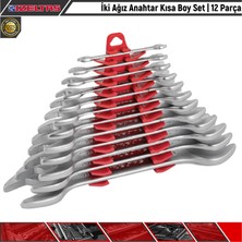İzeltaş Iki Ağız Anahtar Kısa Boy Set | 12 Parça