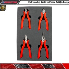 İzeltaş Elektronikçi Keski ve Pense Seti | 4 Parça