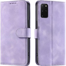 SZY Market Samsung Galaxy S20 Artı Kickstand Bilek Kayışı Manyetik Pu Için Flip Case (Yurt Dışından)