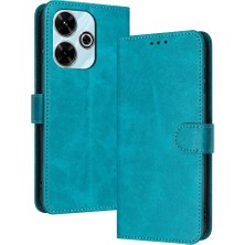 SZY Market Toka Saf Renk Kickstand Pu ile Xiaomi Poco M6 4g Için Flip Case (Yurt Dışından)