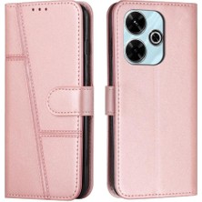 SZY Market Xiaomi Poco M6 4g Yan Toka Için Flip Case Tam Koruma Kartı Pu (Yurt Dışından)