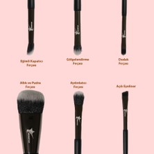 Demstar Professional Makeup Brush Soft Hair Serisi 6'Lı Set (No:26-28-30-31-33-34) Makyaj Fırça Seti