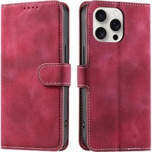 SZY Market IPhone 13 Için Flip Case Pro Max Cüzdan Kart Yuvaları Manyetik Pu Deri (Yurt Dışından)