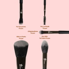 Demstar Professional Makeup Brush Soft Hair Serisi 5'Li Set (No:25-27-29-32-35 Makyaj Fırça Seti